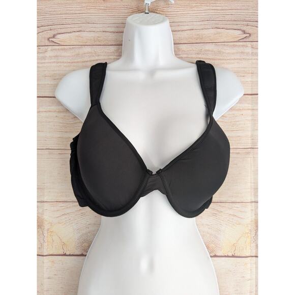 Vince Camuto Bra 42C Black Padded Underwire Adjustable Clasp Back - Picture 1 of 5